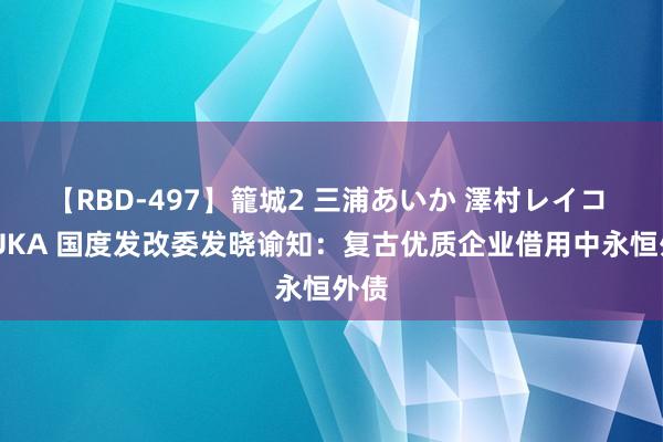 【RBD-497】籠城2 三浦あいか 澤村レイコ ASUKA 国度发改委发晓谕知：复古优质企业借用中永恒外债