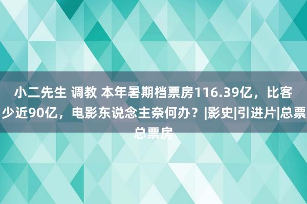 小二先生 调教 本年暑期档票房116.39亿，比客岁少近90亿，电影东说念主奈何办？|影史|引进片|总票房