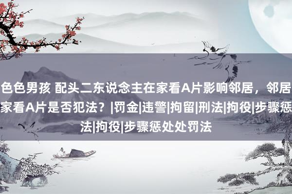 色色男孩 配头二东说念主在家看A片影响邻居，邻居报警，在家看A片是否犯法？|罚金|违警|拘留|刑法|拘役|步骤惩处处罚法